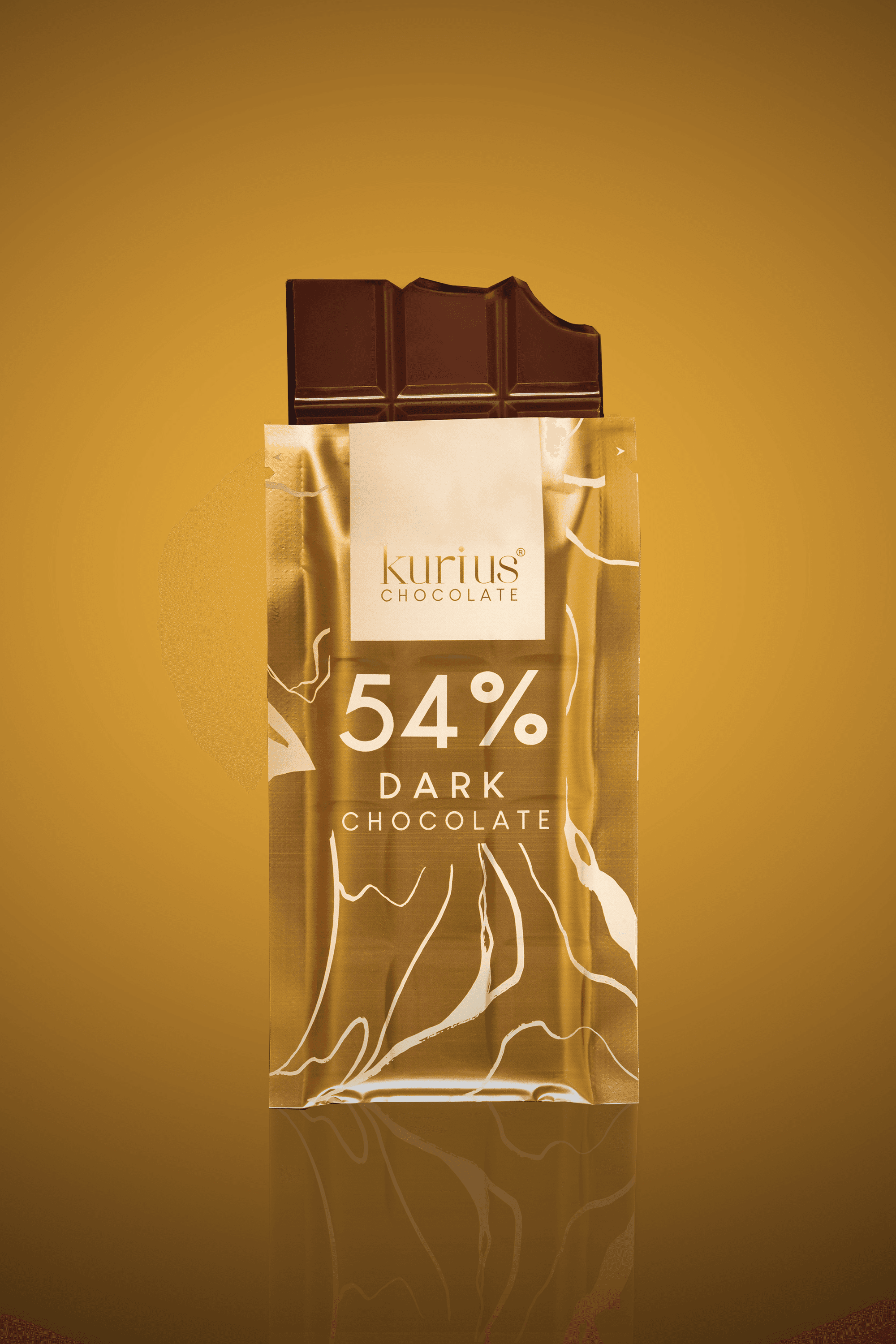 Dark chocolate bar 54% — inside